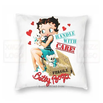 

Betty Boop Handle With Care Fragile Crate Pudgy Licensed Atmungsaktives All Sizes Women Men Pillow case