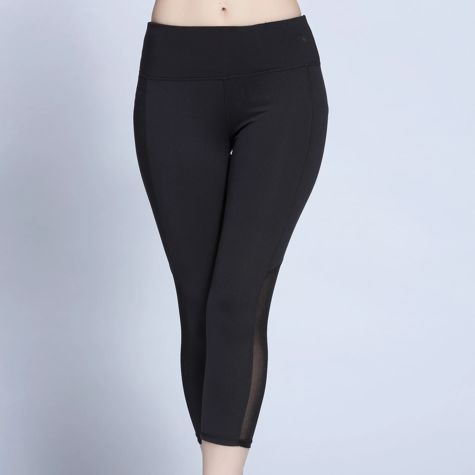 

Exaggerates Hips Useful Product Slimming Gauze Joint Sports Capri Pants Tight Elasticity Running Yoga Fitness Women's