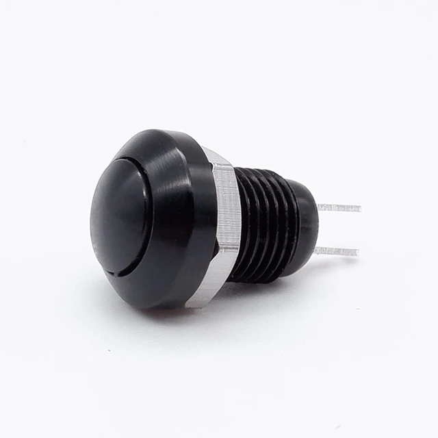 8mm Push Button Switch Momentary Metal Horn Doorbell Bell  Car Auto Engine PC Power Start Starter Red Green Black Blue NO black
