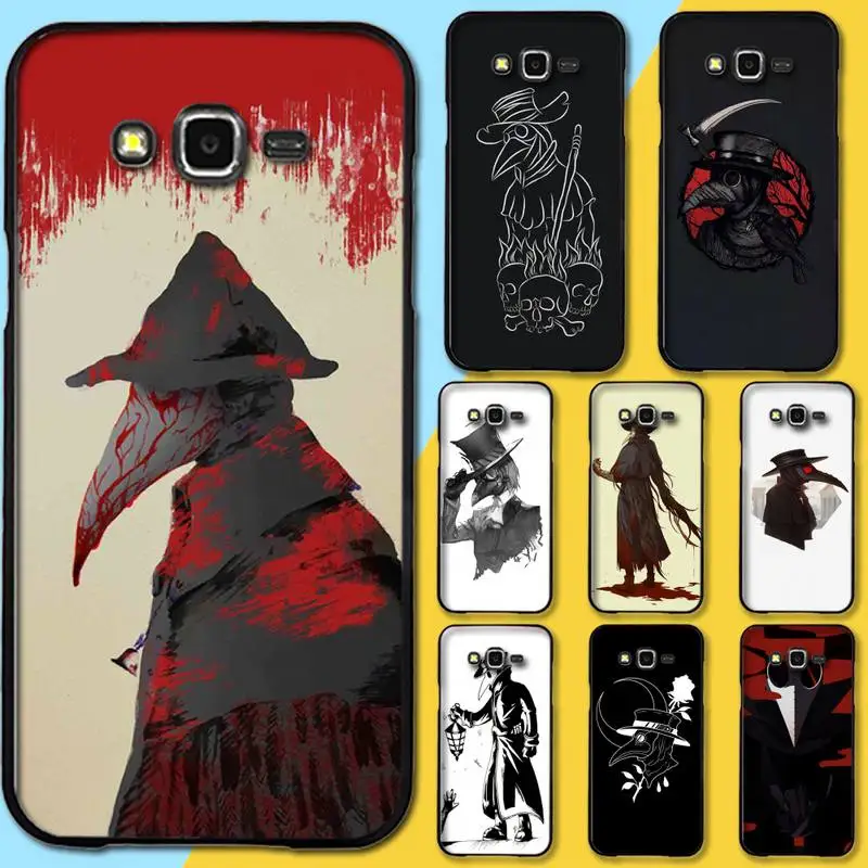 PENGHUWAN Plague Doctor TPU black Phone Case Cover Hull For Samsung Galaxy J7 J8 J3 J4 J5 J6 Plus 2018 Prime | Мобильные телефоны и