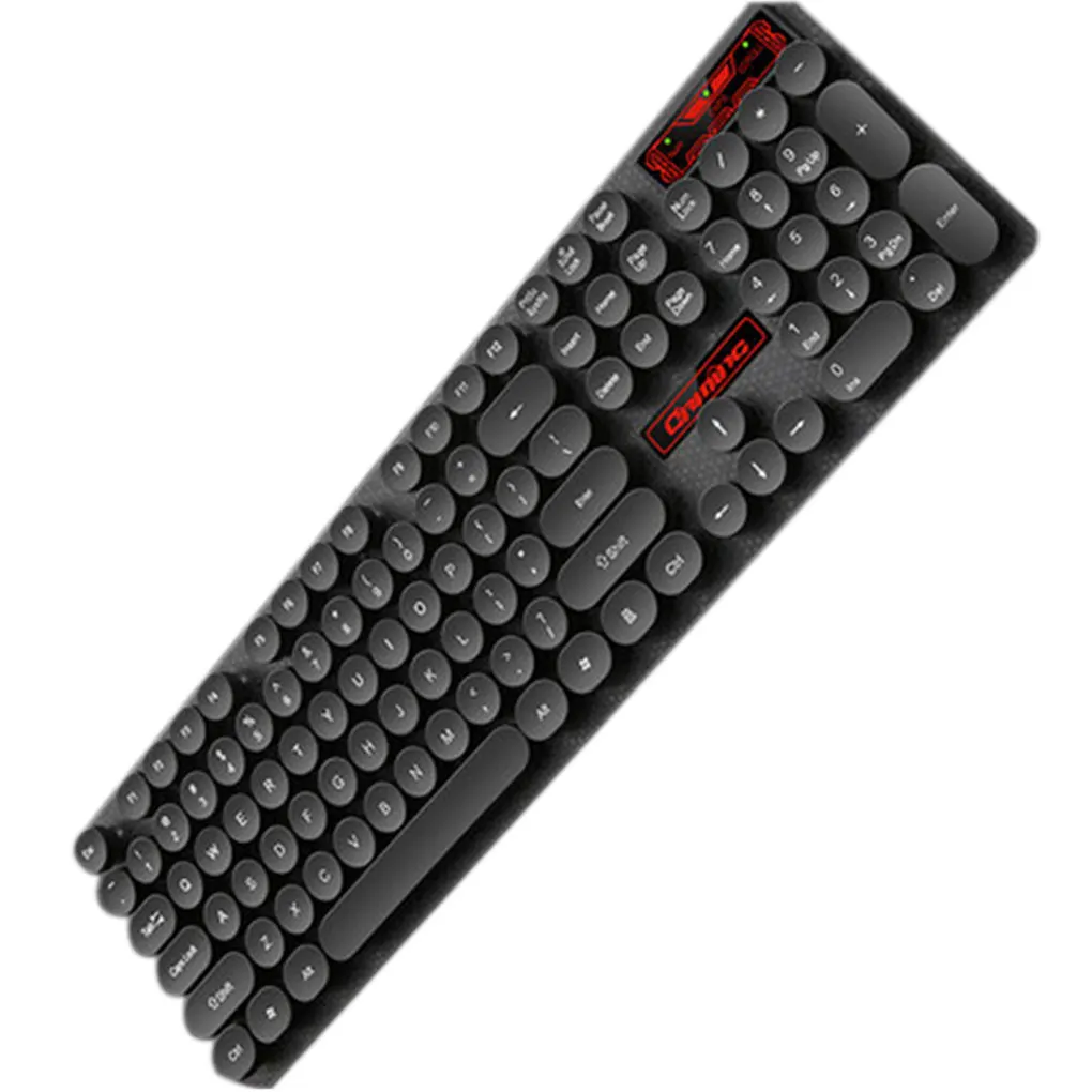 Ретро Круглый ключ игровая Проводная клавиатура с USB 104 клавишами Водонепроницаемая клавиатура против привидений