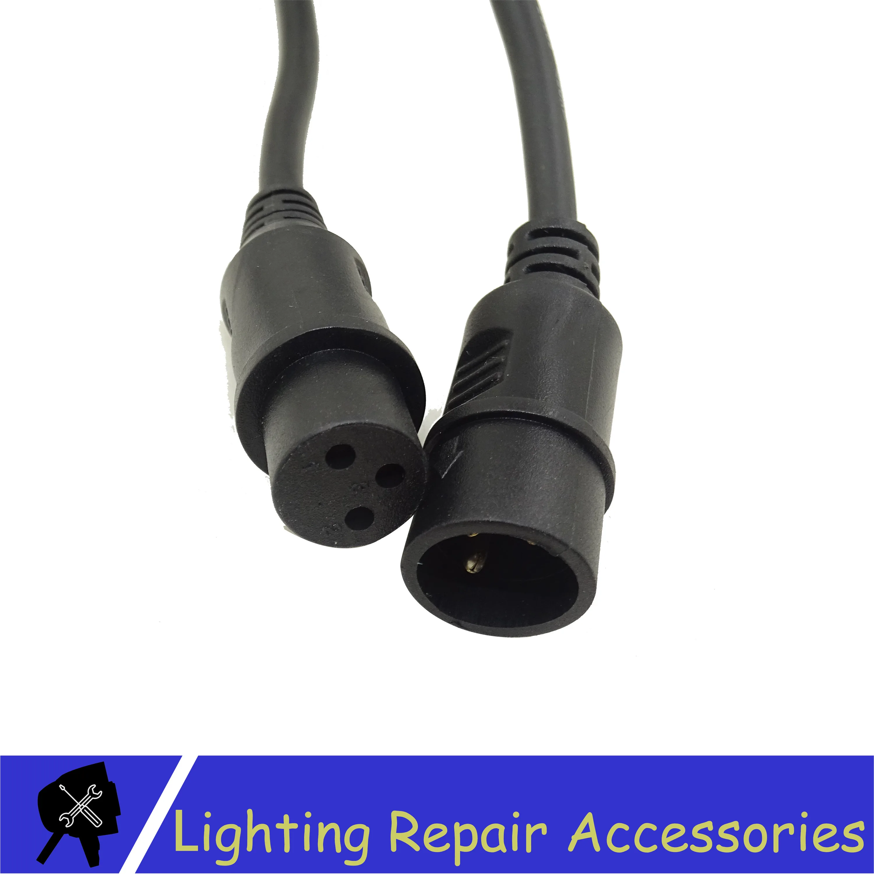 Кабель DMX XLR 1 2 метра 3pin сигнальное соединение экранированный штекер гнездо для
