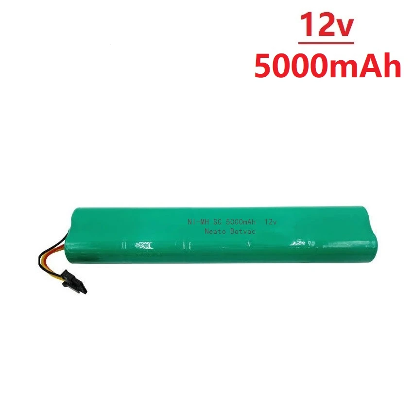 Подметальная машина 12V 5000mAh батарея для Neato Botvac 70E 75 80 85 D75 D8 D85 пылесосов SC 12v NiMH аккумуляторная батарея - Цвет: Золотой