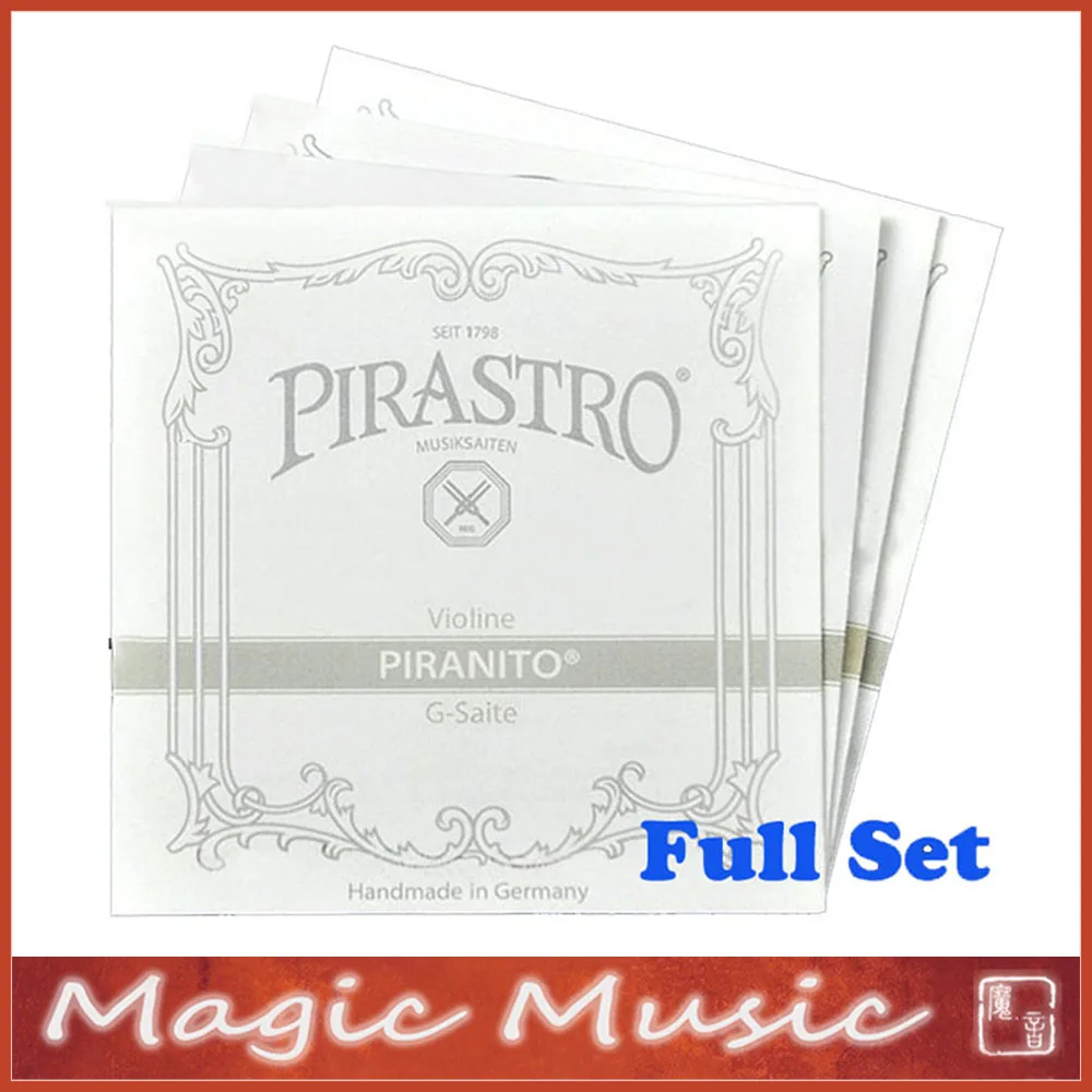 Full Size German String Pirastro Piranito Violin Strings Set Ball End