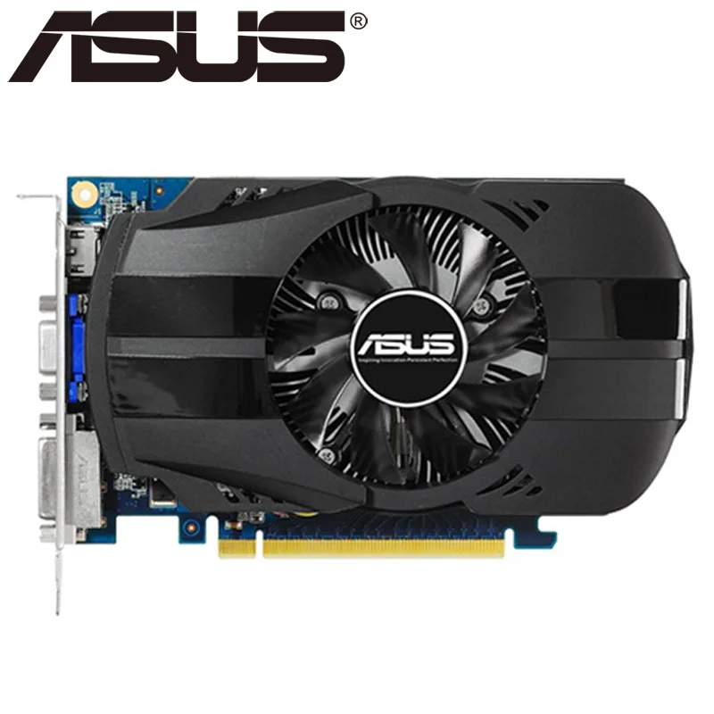 Видеокарта ASUS GT730 оригинал 1 ГБ SDDR3 графические карты для игр nVIDIA Geforce GPU Dvi VGA б/у в