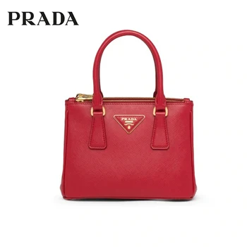 

PRADA Galleria Saffiano Leather Handbag Two Handles Adjustable Strap Shoulder Bags For Women 1BA906