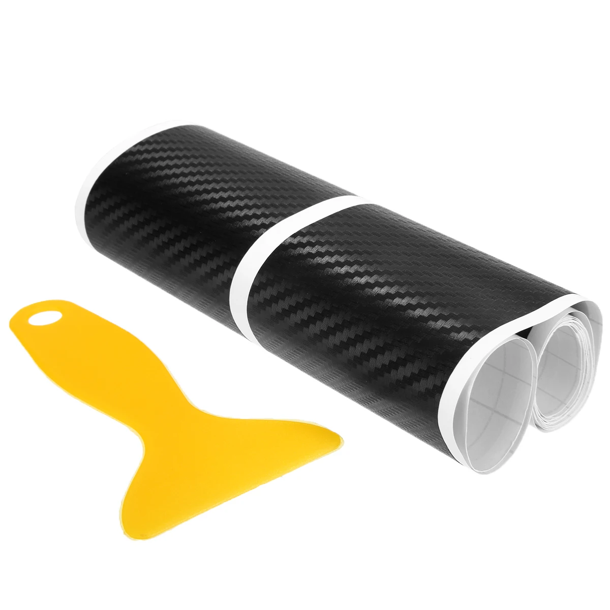 Mayitr 4Pcs Black Carbon Style Car Door Plate Sill Scuff Cover Sticker Anti Scratch Carbon Fiber Car Stickers with Small Tools