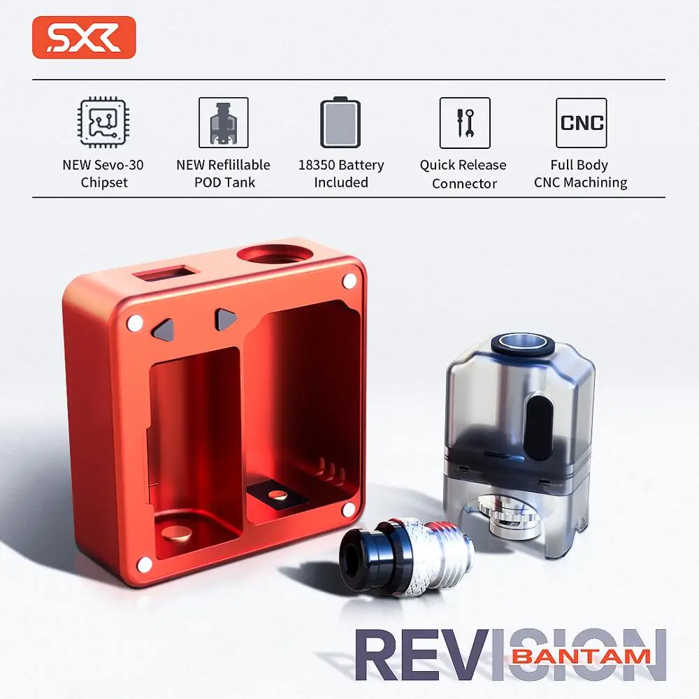 SXK Bantam Box revision BOX с USB портом fit 18350 батарея MOD VS заготовка BB V4 70W коробка Mod|Моды для