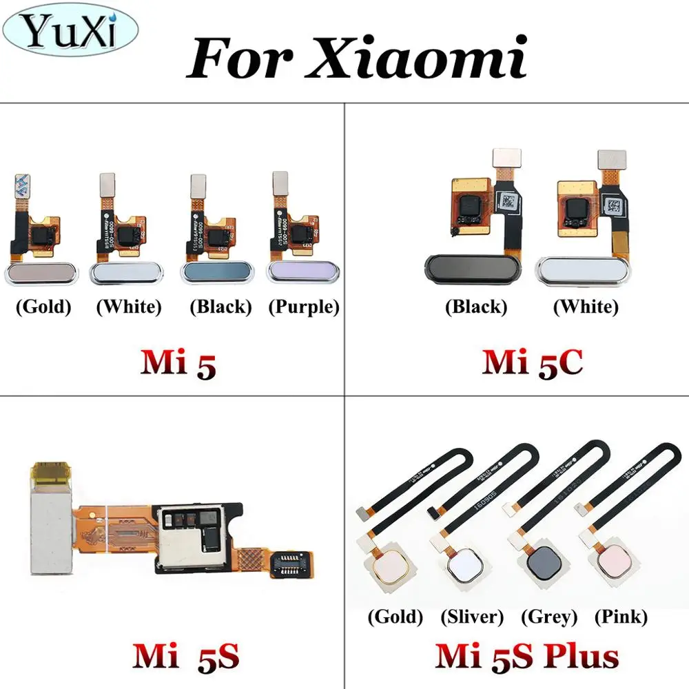 Сенсорный сканер YuXi для сканирования отпечатков пальцев с гибким кабелем Xiaomi mi 5