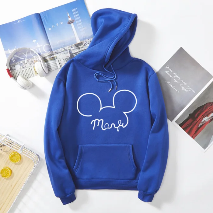  Women's Sweatshirts autumn shirt cartoon Mickey Minnie couple shirts Hoodies Sweatshirt winter coat