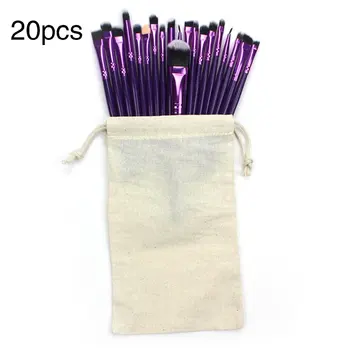 

20pcs/set Makeup Brushes Tools With Burlap Bag Soft Synthetic Collection Kit For Foundation mini subsection Eyeshadow Brush