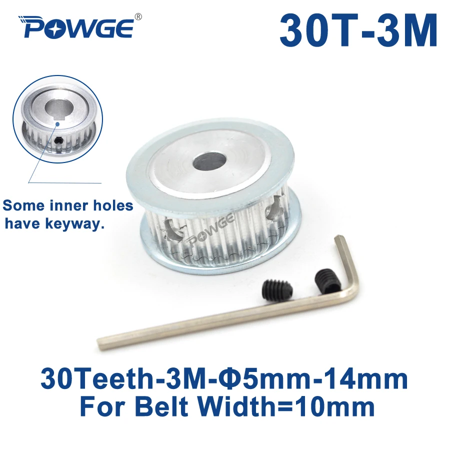 Power tranmistion 3M Type 40T 40 Teeth Timing Belt Pulleys 10mm Inner Bore 3mm Pitch 11mm Belt Width Fit for 10mm Width Belt Power tranmistion 3M Type 40T 40 Teeth Timing Belt Pulleys 10mm Inner Bore 3mm Pitch 11mm Belt Width Fit for 10mm Width Belt
