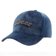 Новая бархатная Мужская и Женская корейская мода алфавит, стразы шляпа для отдыха на открытом воздухе дикая теплая Кепка-бейсболка от солнца