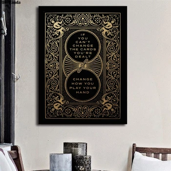 

Going Through Hell Motivational Quote Art Canvas Poster Print Abstract Painting Wall Picture Modern Home Decoration