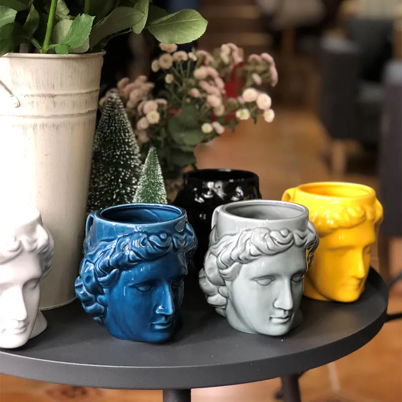 Европейская кофейная кружка Macho cup креативная водная чашка греческий Apollo head молочная чашка 3D Давид скульптура чашка офисная новинка подарок CL190320