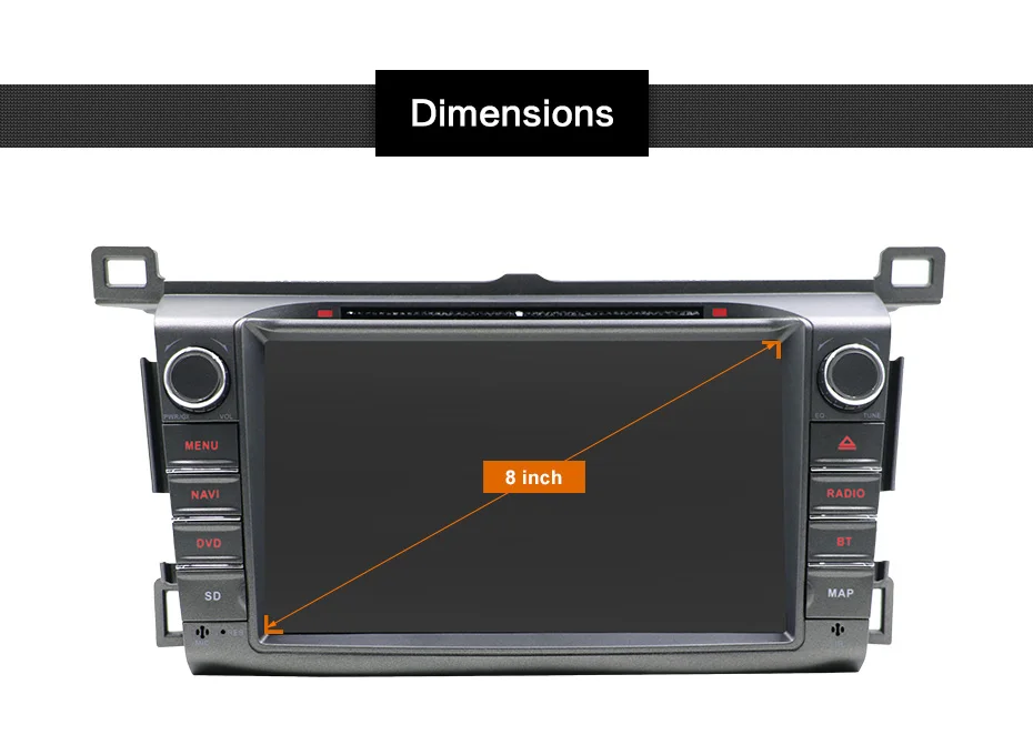 Perfect 2 din android 9.0 for Toyota Rav4 fit to 2013-2015 year 8 core car dvd radio player audio stereo free gps rear camera map 8inch 2