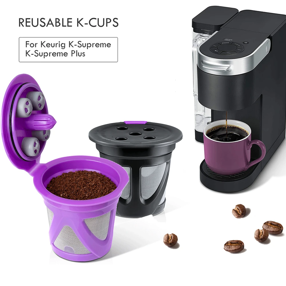 Refillable Coffee Filter Cup Reusable Pod Filled Capsule Compatible For