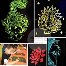 Монохромная бумага для скретч Арта Рисование царапин бумага 10 красный желтый синий зеленый и белый 8 к/A4/4 к открытый безвкусный маленьких детей