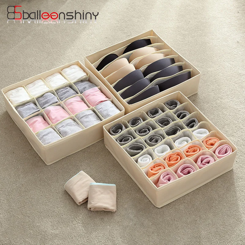 BalleenShiny домашнее однотонное нижнее белье с отделителем женская коробка для