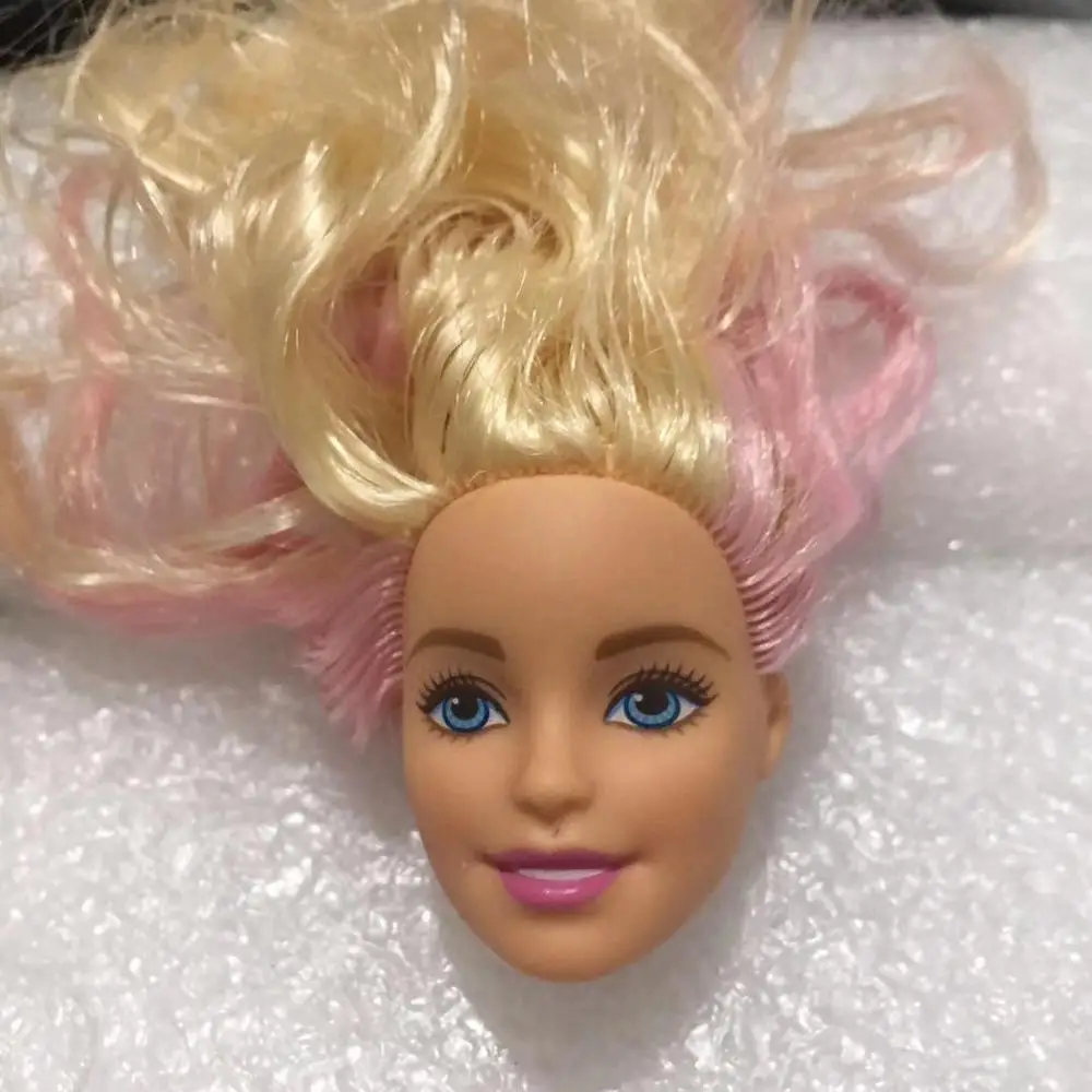 gold pink hair Выберите стили, кукольные головки, Хороший макияж, лицо, блонд, черный, джутовые волосы, кукольные головы, кукольные аксессуары, девочка, сделай сам, туалетный, принцесса, игрушки, головки - Цвет: gold pink hair