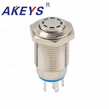 

1pc PX16B-G11Z-DD Metal Momentary Push Button 16mm LED Lighted Power Push Button