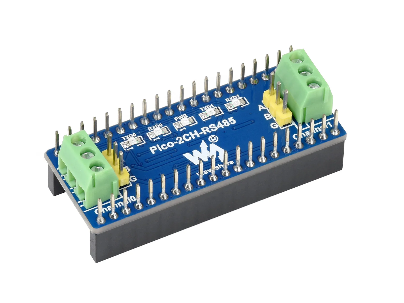 

Waveshare 2-Channel RS485 Module for Raspberry Pi Pico, SP3485 Transceiver, UART To RS485, Standard Pi Pico header
