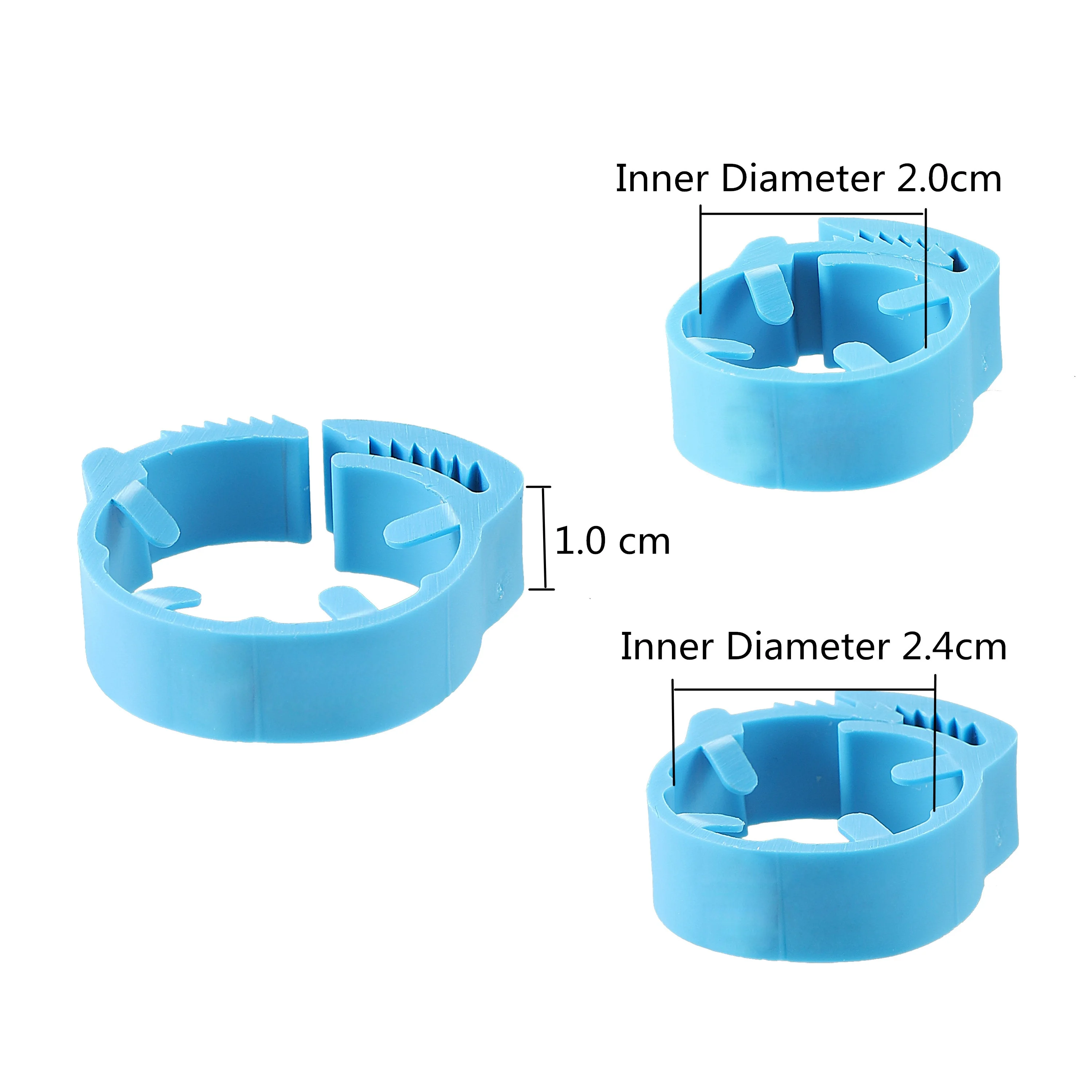 Adjustable Chicken Foot Ring ID2.0~2.4cm No Number Chicken Poultry Flexible Retractable Foot Rings Poultry Farming Tool 7 Colors