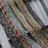 fancy resin rhinestone trim,gold gunmetal clear silver new accessories trimming,1cm 2cm width banding accessories ► Photo 3/6