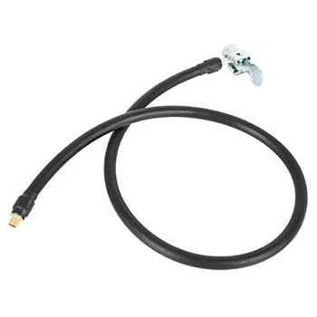 

100cm Pump Hose Tyre Inflator Pump Hose W/ Air Locking Chuck Bike Black