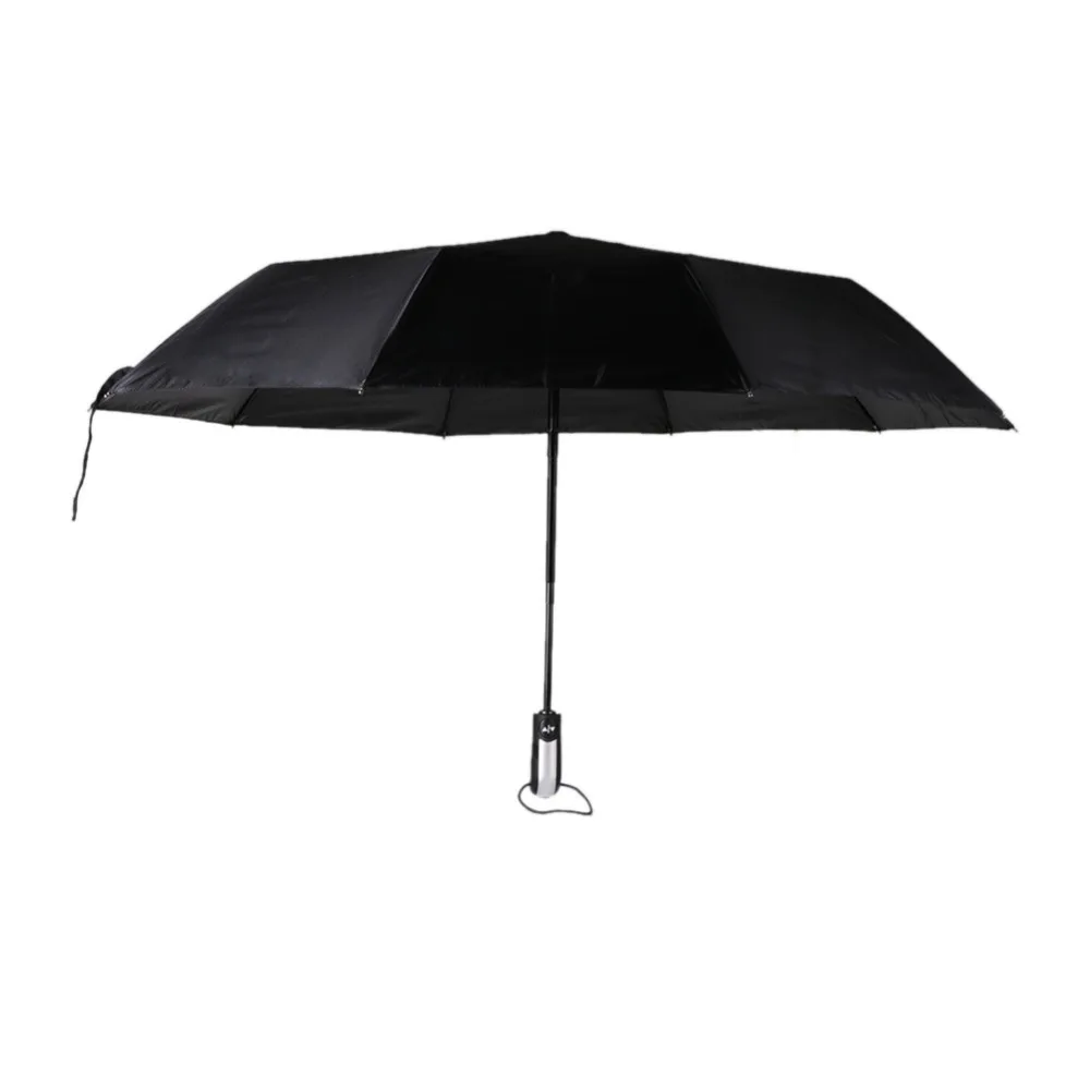 10 костяного ветра складной автоматический зонт дождь для женщин авто Роскошные Большие ветрозащитные зонты, дождь для мужчин черное покрытие