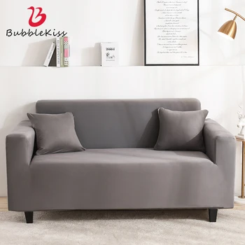 

Bubble Kiss 2020 New Stretch Slipcovers Solid Color Corner Sofa Covers Modern Elastic Couch Cover Home Furniture Decoration