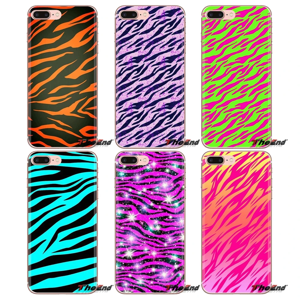 For Xiaomi Mi4 Mi5 Mi5S Mi6 Mi A1 A2 5X 6X 8 9 Lite SE Pro Max Mix 2 3 2S Transparent Soft Shell Covers Colorful neon Zebra |
