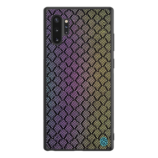 Для samsung Galaxy Note 10 Plus чехол Nillkin мерцающий градиентный текстурированный пластиковый силиконовый гибридный чехол s для samsung Galaxy Note 10 - Цвет: Rainbow