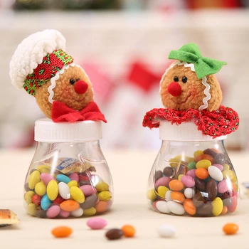 

Christmas Decorations for Home Child Kids Christmas Candy Jar Storage Bottle Santa Bag Sweet Christmas Box Candy Jar
