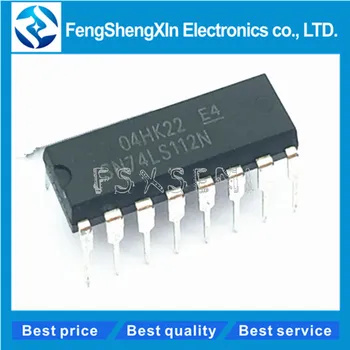 

10pcs/lot 74LS112 HD74LS112P SN74LS112N DIP-16 DUAL JK NEGATIVE EDGE-TRIGGERED FLIP-FLOP IC