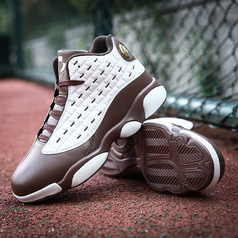 Новый бренд белый цемент AJ 13 крутые серые мужские баскетбольные кроссовки все