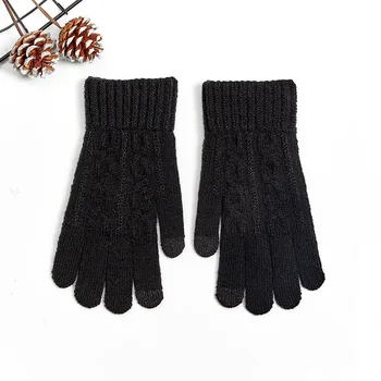 

winter warm man touch screen Elastic soft gloves