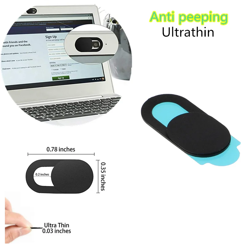 

1pc/ 3pcs/ 6pcs Ultrathin Camera Shield Stickers for Notebook PC Tablet PC Mobile Anti-Hacker Peeping Protection Privacy Cover