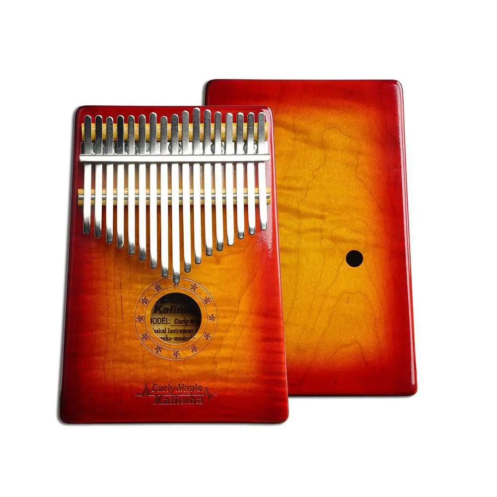 

17 Key Wooden Thumb Piano Kalimba in C Music Instrument Toy Gift Portable With Learning Book Tune Hammer for beginner R30