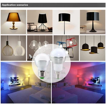 

RGB bulb E27 E14 LED 16 Color And 4 modes Changing Magic Bulb 220V 110V Remote RGB Smart Light lamp Dimmable 24 key remote