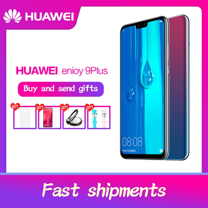 Huawei Y9 смартфон с 6 5 дюймовым дисплеем восьмиядерным процессором Kirin 710 2340x1080 4000 мАч