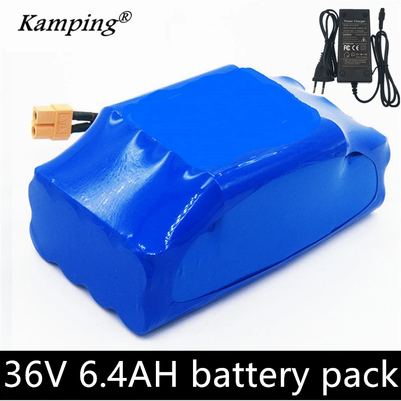 

Balanced scooter 36v 6.4ah lithium, 10s2p 36v 6400mAh battery pack, battery car scooter, built-in protection board 18650 battery