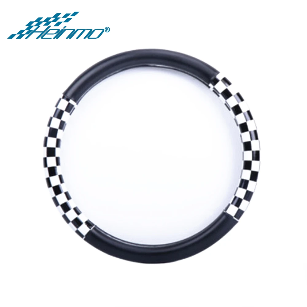 Double Checker Для MINI Cooper F60 F56 F54 F55 F57 Авто противоскользящая крышка рулевого колеса эластичные ступицы для MINI Cooper R60 R56 R55 R57 R58 R59 R61 - Название цвета: Double Checker