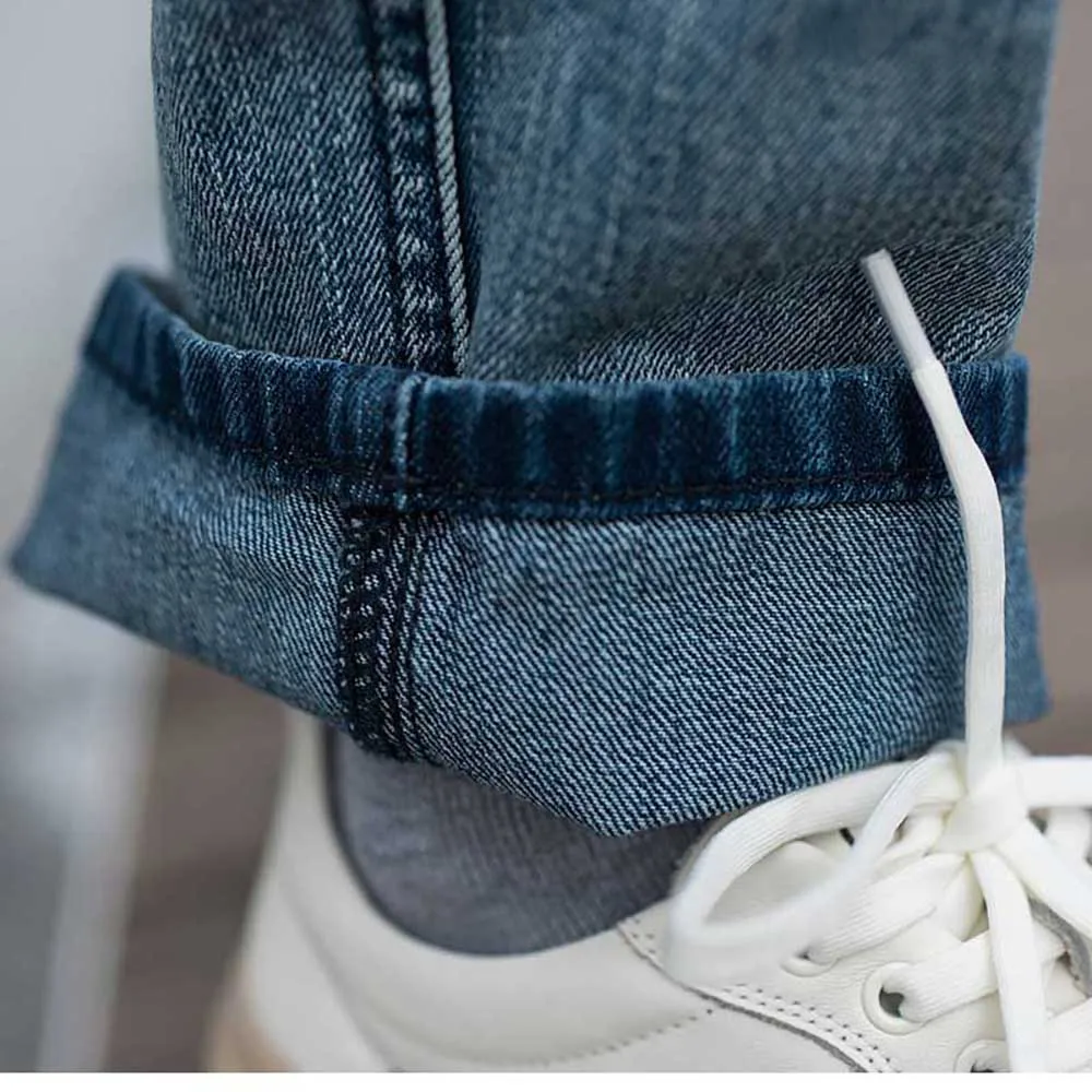 Fashion Cargo Pants Men's Casual Jeans Hiphop Harem Trousers Straigth Loose Baggy Streetwear Distressed Denim Clothing Plus Size