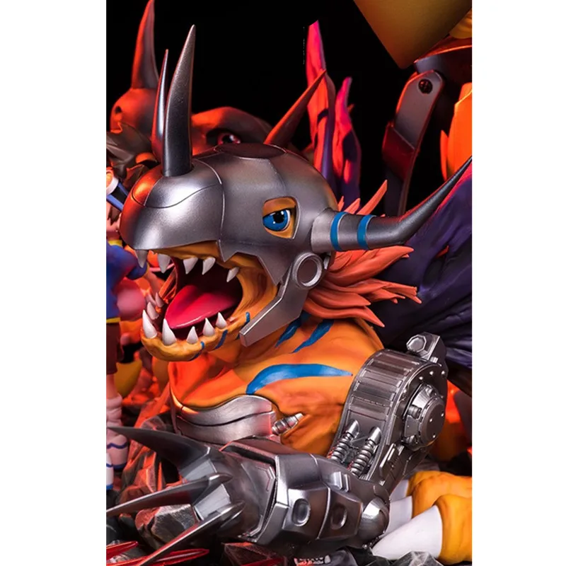 2" Статуя приключений Digimon Greymon бюст имитация искусства и рукоделия полная длина портрет мультфильм GK фигурка игрушка M4051