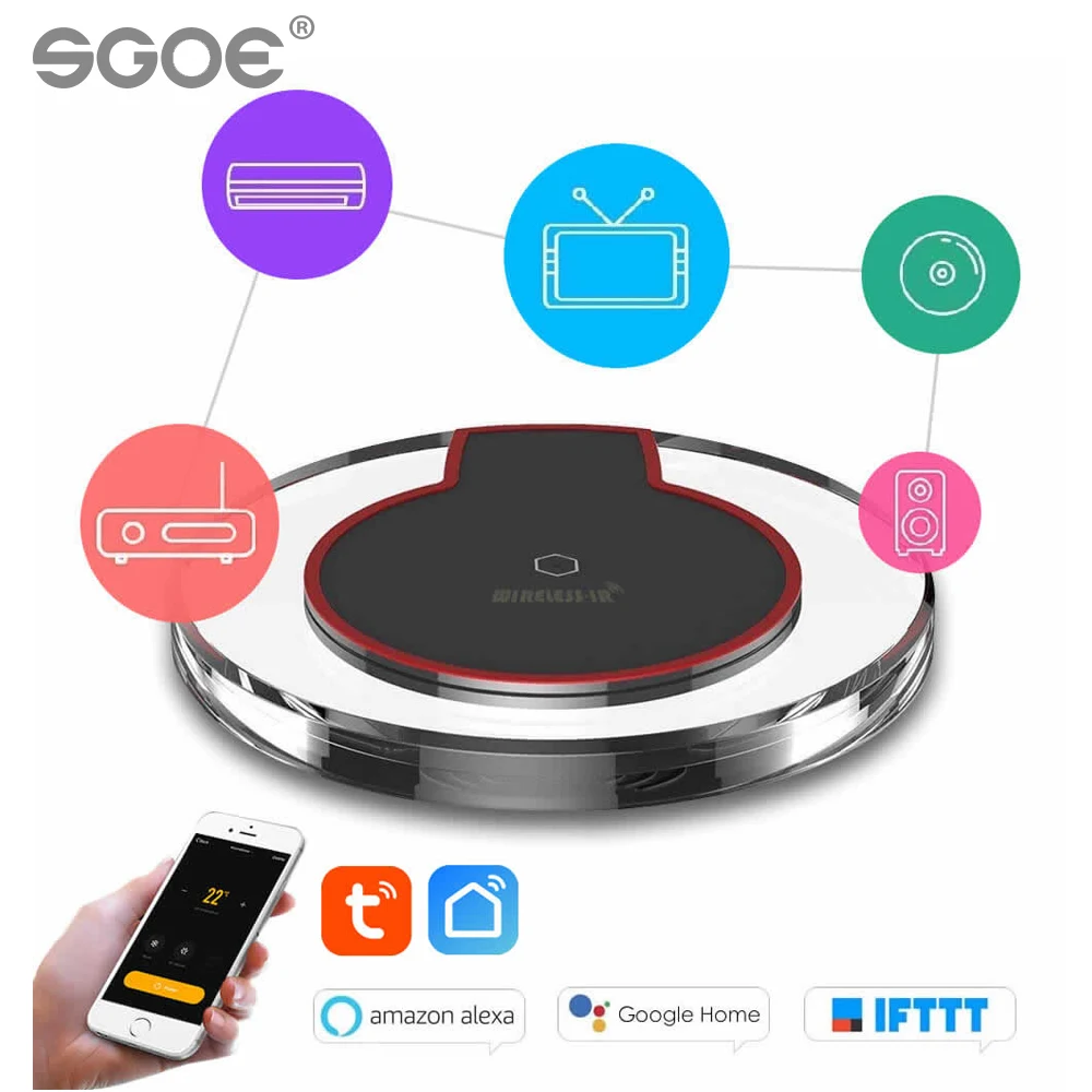 

Tuya WiFi-IR smart Infrared remote control Center Wi-Fi Universal Control Center intelligent life application remote control TV