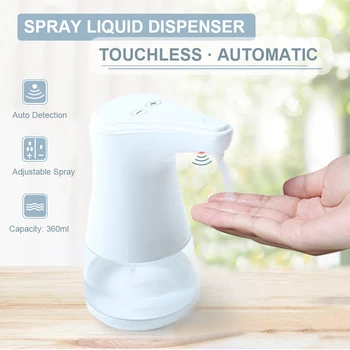 

Automatic Spray Liquid Dispenser Adjustable Bathroom Watery Hand Sterilizer Atomizer Disinfectant Mist Infrared Motion Sensor