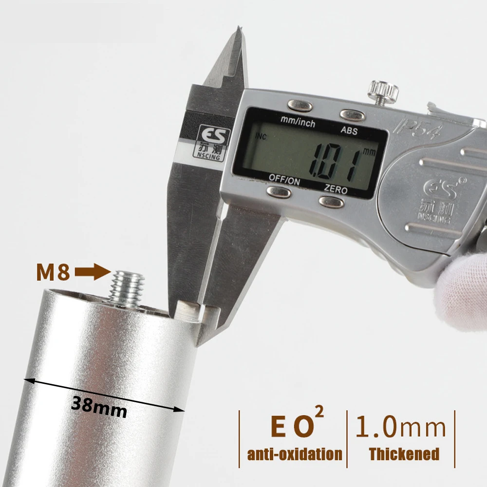 Onuobao 4PCS Furniture Leg M8 Screw Adjustable Aluminum Alloy Sofa Leg for Table Legs Raised Feet Refrigerator Washing Machine