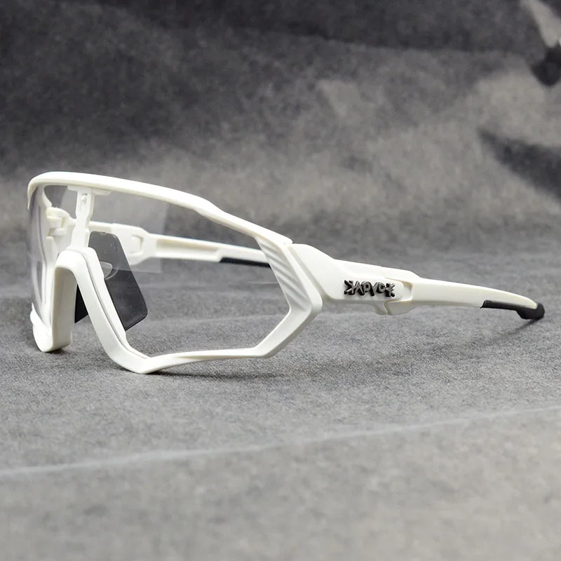 Брендовые прозрачные фотохромные солнцезащитные очки для велоспорта, спортивные солнцезащитные очки для мужчин и женщин, MTB дорожный велосипед, велосипедные очки, очки унисекс - Цвет: 08