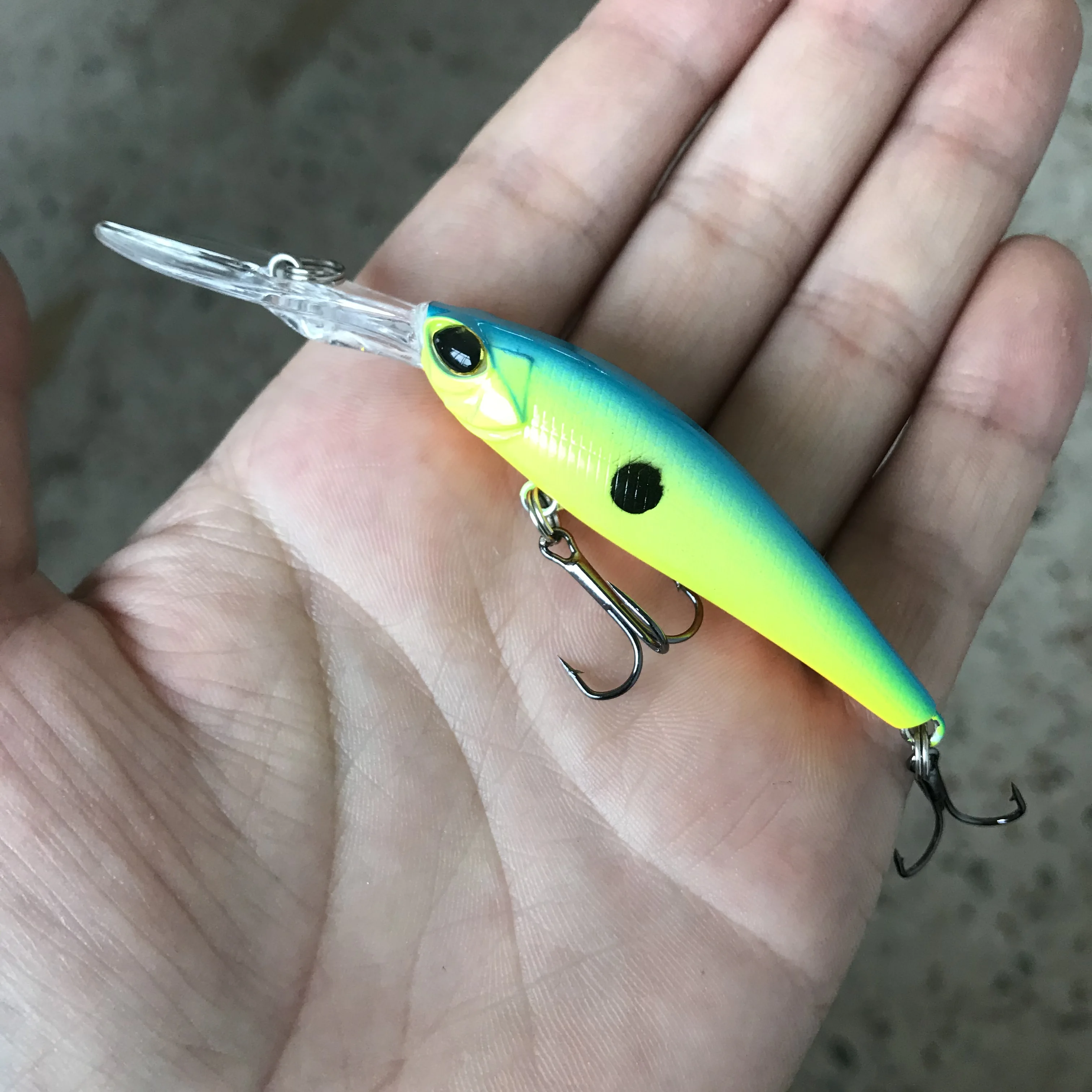 Description Picture 5 of item1Pcs Floating Minnow Fishing Lure Wobblers 9cm 5.8g Artificial plastic Hard Bait Crankbait Bass Pike Jerkbait Fishing Tackle